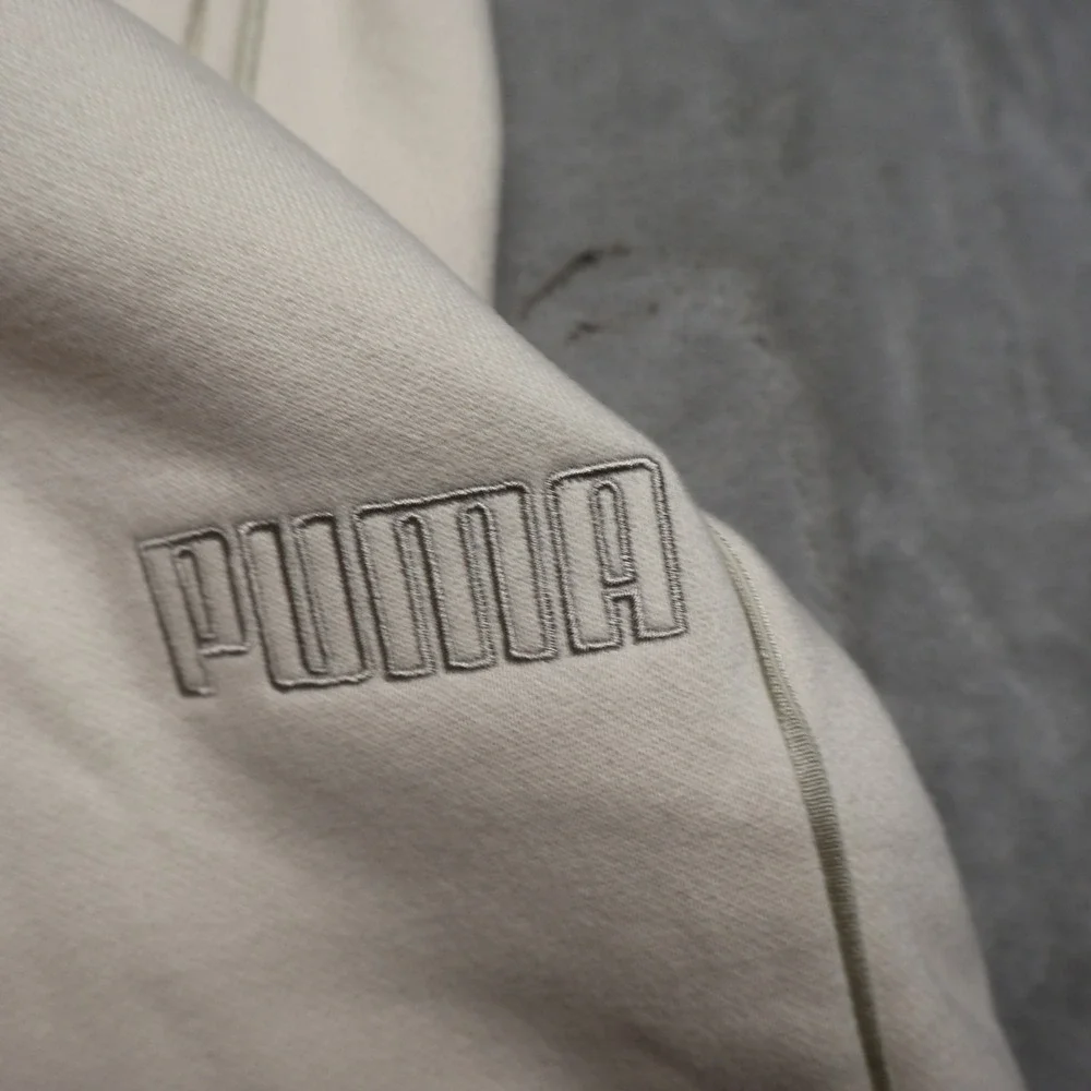 Puma Fleece Jogger Womens XXL Cream Soft Athletic‎ Loungewear Comfort 39x29 NWD